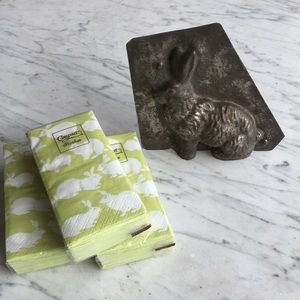 Vintage Bunny Mold / Caspari Bunny tidies